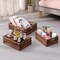 Large Size Wood Crates For Storage,Decorative Vintage Black Wooden Crates For Display,Handmade Solid Wood Boxes,Set Of 3 Rustic Black Wooden Crate. (vintage black)